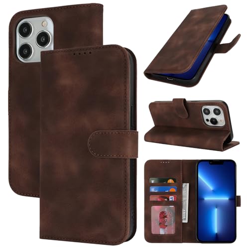 Zouzt Hülle für iPhone 13 Pro Max / 12 Pro Max 6,7-Zoll, Stoßfestes PU Leder Handyhülle Lederhülle Klapphülle mit Kartenhalter und Standfunktion Flip Leather Wallet Phone Cover (Vintage Dunkelbraun) Zouzt Hülle für iPhone 13 Pro Max / 12 Pro Max 6,7-Zoll, Stoßfestes PU Leder Handyhülle Lederhülle Klapphülle mit Kartenhalter und Standfunktion Flip Leather Wallet Phone Cover (Vintage Dunkelbraun) von Zouzt