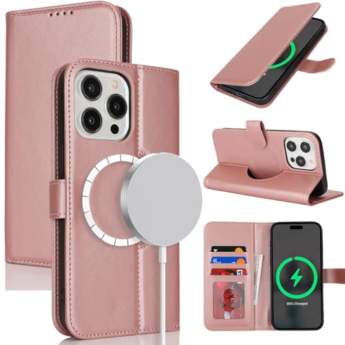 Zouzt Hülle für iPhone 13 Pro Max 6,7-Zoll für MagSafe, PU Leder Magnetisch Handyhülle 12 Pro Max Lederhülle Klapphülle mit Kartenhalter Standfunktion Flip Leather Wallet Cover (Vintage Roségold) Zouzt Hülle für iPhone 13 Pro Max 6,7-Zoll für MagSafe, PU Leder Magnetisch Handyhülle 12 Pro Max Lederhülle Klapphülle mit Kartenhalter Standfunktion Flip Leather Wallet Cover (Vintage Roségold) von Zouzt