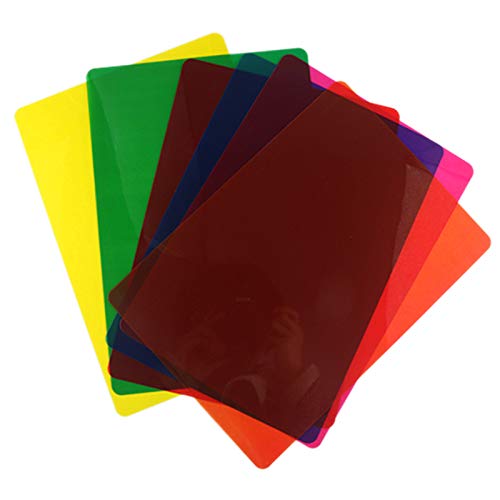 Zpoicaegn 12 farbige Overlays für Legasthenie, Legasthenie, Lesestreifen für Legasthenie, Irlens, ADHS und visuelle Belastung, 30 x 21 cm von Zpoicaegn