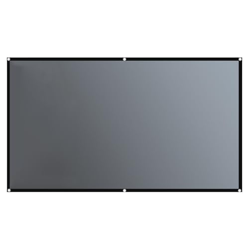 Zqkimzi 4K HD-Projektor-Leinwand, 60-130 Zoll 16:9 Anti-Licht, Outdoor-Projektor-Leinwand, tragbare Filmleinwand, faltbares tragbares Filmtuch mit Haken für Heimkino und Präsentationen Zqkimzi 4K HD-Projektor-Leinwand, 60-130 Zoll 16:9 Anti-Licht, Outdoor-Projektor-Leinwand, tragbare Filmleinwand, faltbares tragbares Filmtuch mit Haken für Heimkino und Präsentationen von Zqkimzi