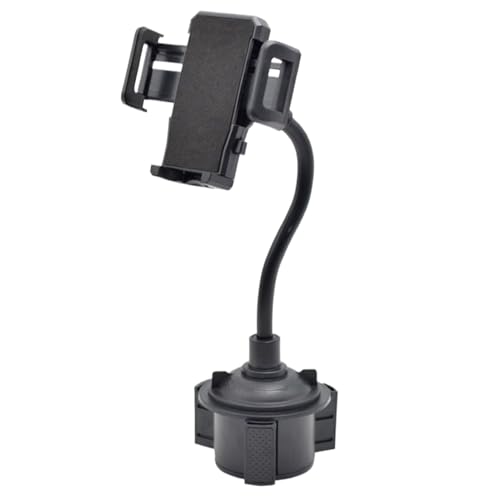 Zqkimzi Phone Car Cup Holder, Automotive Cellphone Bracket Expander, Anti Slip 360° Rotatable Auto Locking Phone Mount, Foldable and Sturdy Fit for All Cellphone Models, Black von Zqkimzi