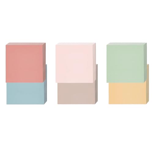Farbiges Notizpapier, 7,6 x 7,6 cm, selbstklebend, kleine Notizblöcke, unliniert, für Kühlschrank, Notizbuch, Kalender, 100 Blatt/Block Farbiges Notizpapier, 7,6 x 7,6 cm, selbstklebend, kleine Notizblöcke, unliniert, für Kühlschrank, Notizbuch, Kalender, 100 Blatt/Block von Zqxnt