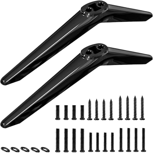 TV-Standbeine für TL28/32/40/43/49 165,1 cm (65 Zoll) 55s453 Bildschirme, höhenverstellbar und abgewinkelt, für Zuhause und Büro von Zqxnt