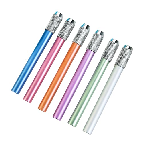 Zqxnt 6 Stück Aluminium-Bleistiftverlängerungshalter, Bleistiftverlängerung, Metallgriff, Stifthalter, Schule, Büro, Kunstschreibwerkzeuge Zqxnt 6 Stück Aluminium-Bleistiftverlängerungshalter, Bleistiftverlängerung, Metallgriff, Stifthalter, Schule, Büro, Kunstschreibwerkzeuge von Zqxnt