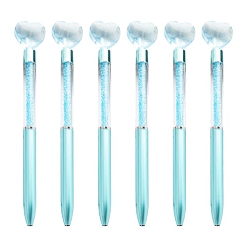 Zqxnt 6 x Kugelschreiber, 1,0 mm, Ölstift, herzförmiger Kugelschreiber, glattes Schreibwaren, Schreibwaren, Schule, Bürobedarf Zqxnt 6 x Kugelschreiber, 1,0 mm, Ölstift, herzförmiger Kugelschreiber, glattes Schreibwaren, Schreibwaren, Schule, Bürobedarf von Zqxnt