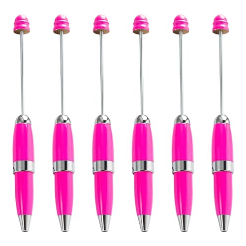 Zqxnt 6 x Perlen-Kugelschreiber, 1,0 mm, Metall, Schreibwaren-Stift, Perlenstift für Schule, Büro Zqxnt 6 x Perlen-Kugelschreiber, 1,0 mm, Metall, Schreibwaren-Stift, Perlenstift für Schule, Büro von Zqxnt
