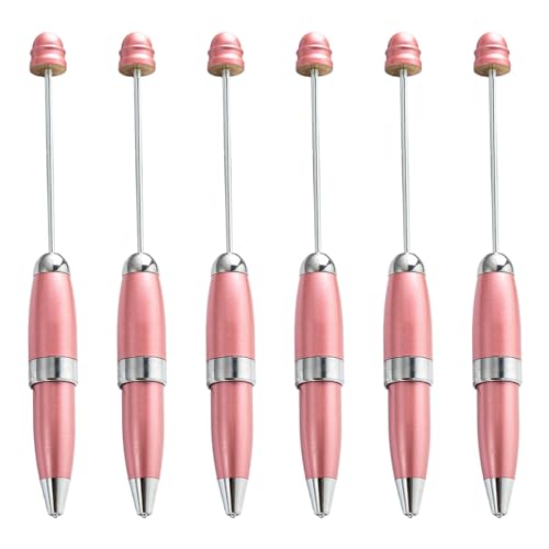 Zqxnt 6 x Perlen-Kugelschreiber, 1,0 mm, Metall, Schreibwaren-Stift, Perlenstift für Schule, Büro Zqxnt 6 x Perlen-Kugelschreiber, 1,0 mm, Metall, Schreibwaren-Stift, Perlenstift für Schule, Büro von Zqxnt