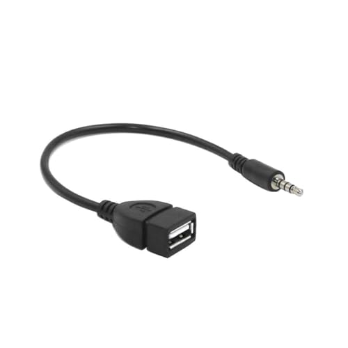 Zqxnt Schwarz Mp3 Adapterkabel USB Buchse auf 3,5mm U Disk auf 12V Auto C-D Player Adapter Kabel Video Zubehör Zqxnt Schwarz Mp3 Adapterkabel USB Buchse auf 3,5mm U Disk auf 12V Auto C-D Player Adapter Kabel Video Zubehör von Zqxnt