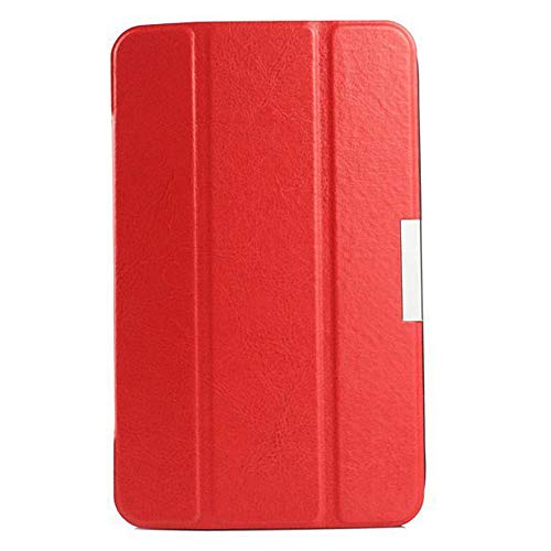 Schutzhülle für Asus MeMO Pad HD 7 ME175 ME175KG ME175CG K00Z ME7510KG K00S 7 Zoll Tablet Smart Cover Ultra Dünn Slim Folio Stand Sleep/Wake Up Ledertasche (KST) Rot von Zrengp