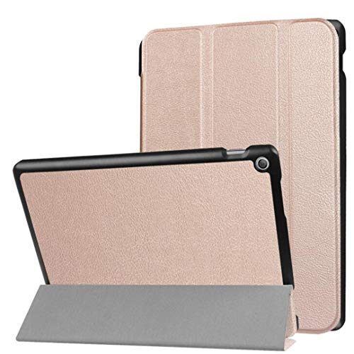 Schutzhülle für Asus ZenPad 10 10S Z300, Z300CX, Z300C, Z300CG, Z300CL, Z301ML, Z301MFL, P023, Z300M, Z301M, P00C, 25.7 cm (10.1 Zoll), ultradünn, Sleep/Wake Up Lederhülle, Roségold) von Zrengp