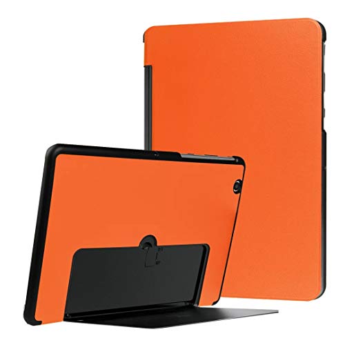 Schutzhülle für LG G Pad 3 10.1 V755 (Leder, mit Standfunktion, Sleep- / Wake-up-Funktion, leichtgewichtig) Orange von Zrengp