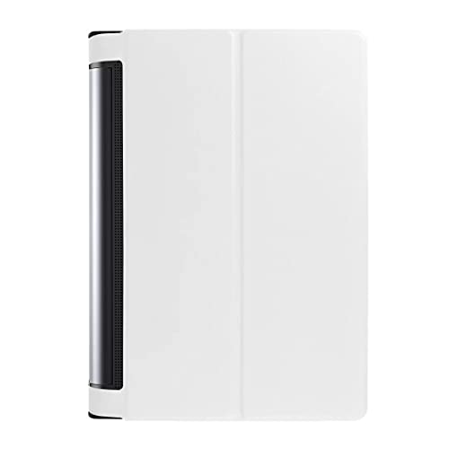 Schutzhülle für Lenovo Yoga Tab 3 Plus 10.1 YT-X703F/M/L/N/H Tablet, ultradünn, leicht, Folio-Ständer aus Leder für Lenovo Yoga Tab 3 Pro YT3-X90F YT3-X90M YT3-X90N YT3-X90L 25,7 cm (10,1 Zoll), Weiß von Zrengp