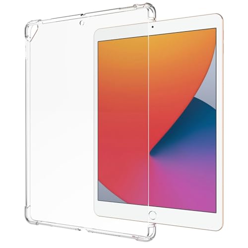 Zrengp Transparente stoßfeste Schutzhülle für Apple iPad Pro 12.9 1. 2. (Version 2015 2017) A1584 A1652 A1670 A1671 A1821, leichte TPU-Hülle, weiche, transparente Schutzhülle für iPad Pro 12,9 Zoll von Zrengp