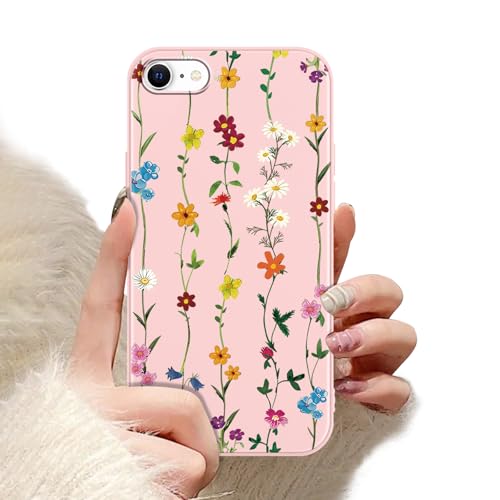 Zrutru Ästhetische Blumenmuster-Schutzhülle für iPhone SE 2020/SE 2022/7/8, stilvolle Funda für Mädchen und Frauen, schlanke Passform, TPU, stoßfeste Schutzhülle für iPhone 7, 11,9 cm (4,7 Zoll) Zrutru Ästhetische Blumenmuster-Schutzhülle für iPhone SE 2020/SE 2022/7/8, stilvolle Funda für Mädchen und Frauen, schlanke Passform, TPU, stoßfeste Schutzhülle für iPhone 7, 11,9 cm (4,7 Zoll) von Zrutru