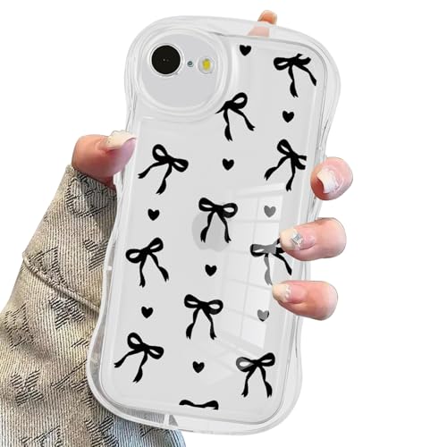 Zrutru Ästhetische Schleifen-Handyhülle für iPhone SE 2020/SE 2022/7/8, transparent, niedliches Schleifenmuster, Funda für Mädchen und Frauen, Mädchen, schlanke Passform, TPU, stoßfeste Schutzhülle Zrutru Ästhetische Schleifen-Handyhülle für iPhone SE 2020/SE 2022/7/8, transparent, niedliches Schleifenmuster, Funda für Mädchen und Frauen, Mädchen, schlanke Passform, TPU, stoßfeste Schutzhülle von Zrutru