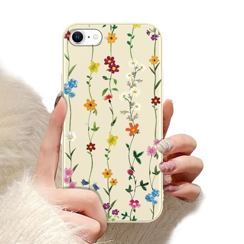 Zrutru Blumen-Handyhülle für iPhone SE 2020/SE 2022/7/8, hübsches Blumendesign, Funda für Mädchen und Frauen, trendige, schlanke Passform, TPU, stoßfeste Schutzhülle für iPhone 7, 11,9 cm (4,7 Zoll) Zrutru Blumen-Handyhülle für iPhone SE 2020/SE 2022/7/8, hübsches Blumendesign, Funda für Mädchen und Frauen, trendige, schlanke Passform, TPU, stoßfeste Schutzhülle für iPhone 7, 11,9 cm (4,7 Zoll) von Zrutru