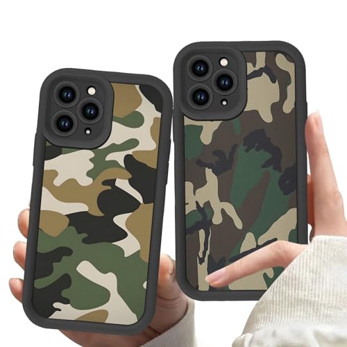 Zrutru Camouflage-Schutzhülle für iPhone 15 Pro Max, cooles Armeegrün, stylisches trendiges Design, Abdeckung für Männer, Jungen, Teenager, weich, stoßfest, Objektivschutz, Funda für iPhone 15 Pro Max Zrutru Camouflage-Schutzhülle für iPhone 15 Pro Max, cooles Armeegrün, stylisches trendiges Design, Abdeckung für Männer, Jungen, Teenager, weich, stoßfest, Objektivschutz, Funda für iPhone 15 Pro Max von Zrutru