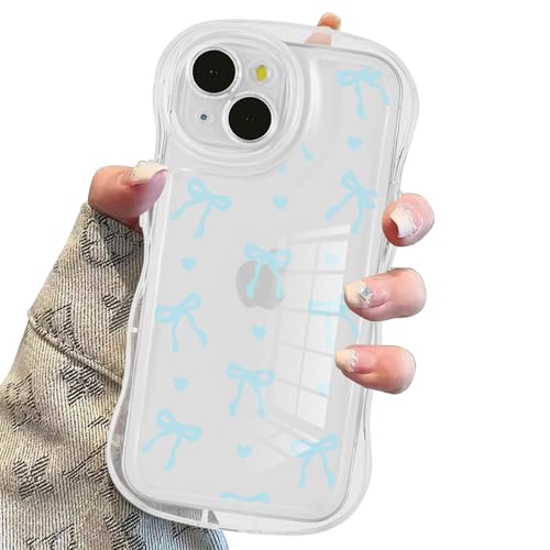 Zrutru Girly Bow Handyhülle für iPhone 14, ästhetisches Muster für Damen und Mädchen, erhöhter Kameraschutz, stilvoll, schlank, weich, langlebig, TPU-Schutzhülle für iPhone 14, 15,5 cm (6,1 Zoll Zrutru Girly Bow Handyhülle für iPhone 14, ästhetisches Muster für Damen und Mädchen, erhöhter Kameraschutz, stilvoll, schlank, weich, langlebig, TPU-Schutzhülle für iPhone 14, 15,5 cm (6,1 Zoll von Zrutru