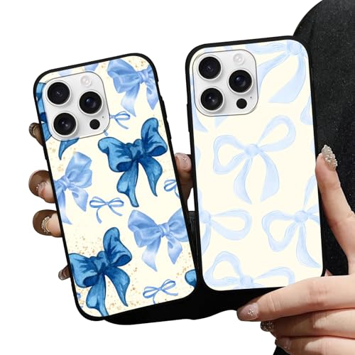 Zrutru Handyhüllen für iPhone 16 Pro mit Schleife, modisch, stoßfest, erhöhter Kameraschutz, 2 Stück Zrutru Handyhüllen für iPhone 16 Pro mit Schleife, modisch, stoßfest, erhöhter Kameraschutz, 2 Stück von Zrutru