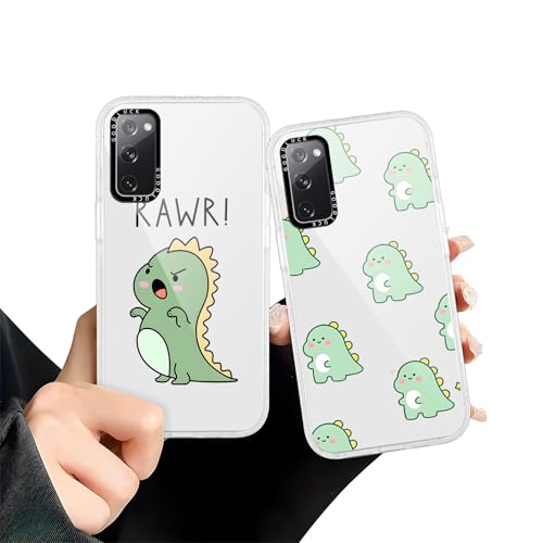 Zrutru Niedliche Dinosaurier-Handyhüllen für Samsung Galaxy S20 FE 5G/S20 Lite/S20 Fanausgabe, Cartoon-Dinosaurier-Design, Funda für Frauen und Mädchen, weiche TPU-Stoßdämpfer-Schutzhülle für Samsung Zrutru Niedliche Dinosaurier-Handyhüllen für Samsung Galaxy S20 FE 5G/S20 Lite/S20 Fanausgabe, Cartoon-Dinosaurier-Design, Funda für Frauen und Mädchen, weiche TPU-Stoßdämpfer-Schutzhülle für Samsung von Zrutru