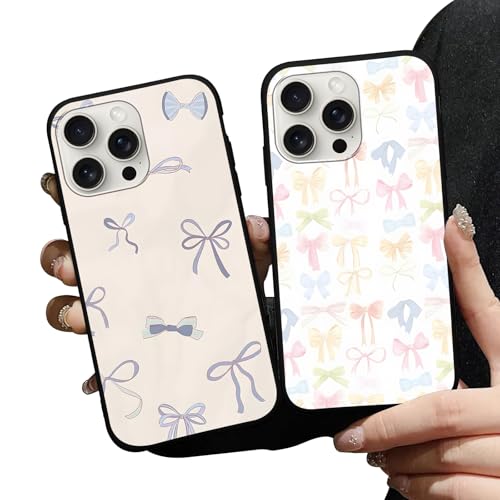 Zrutru Preppy Handyhüllen für iPhone 15 Pro Max, stilvoll, weich, Schleife, adrett, mit schützendem schwarzem Stoßfänger, Kameraschutz für Damen, Silikon, stoßfest, Funda für iPhone 15 Pro Max 6,7 Zrutru Preppy Handyhüllen für iPhone 15 Pro Max, stilvoll, weich, Schleife, adrett, mit schützendem schwarzem Stoßfänger, Kameraschutz für Damen, Silikon, stoßfest, Funda für iPhone 15 Pro Max 6,7 von Zrutru