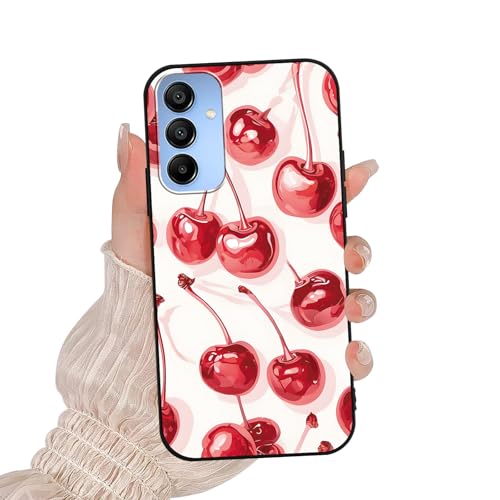 Zrutru Schutzhülle für Samsung Galaxy A15 5G (16,5 cm), niedliches trendiges Muster, Handy-Funda für Damen und Mädchen, Silikon, TPU, Rot von Zrutru