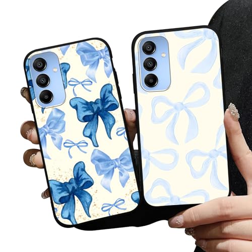 Zrutru Schutzhülle für Samsung Galaxy A15 5G (16,5 cm), stilvoll, mit Schleife, stoßfest, 2 Stück von Zrutru