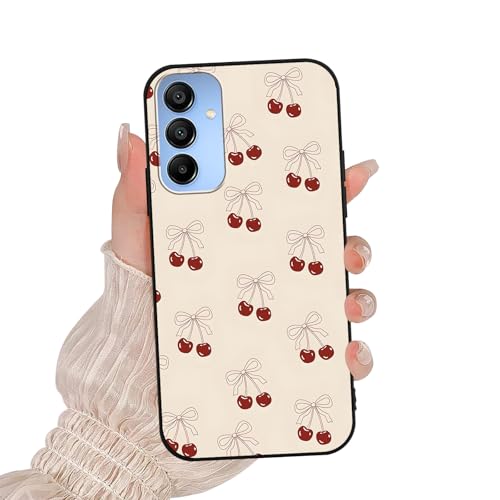 Zrutru Schutzhülle für Samsung Galaxy A15 5G (16,5 cm) mit niedlichem Kirschmuster, stoßfest, TPU, Bumper, Handyhülle für Samsung A15 5G von Zrutru