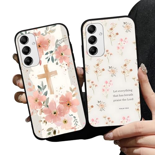 Zrutru Schutzhülle für Samsung Galaxy A16 5G, Motiv: Jesus, Bibelvers, weich, stoßfest, für Samsung A16, 17,5 cm (6,7 Zoll), 2 Stück von Zrutru