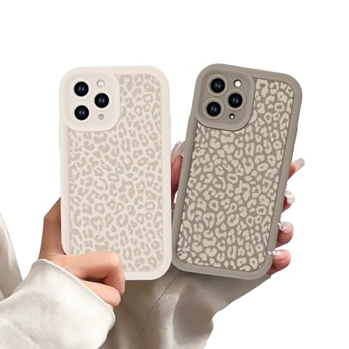 Zrutru Schutzhülle für iPhone 11 Pro, Leopardenmuster, erhöhter Kameraschutz, Gepardenmuster, weiches TPU, stoßfest, Silikon, 2 Stück Zrutru Schutzhülle für iPhone 11 Pro, Leopardenmuster, erhöhter Kameraschutz, Gepardenmuster, weiches TPU, stoßfest, Silikon, 2 Stück von Zrutru
