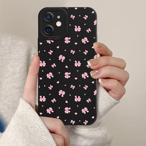 Zrutru Schutzhülle für iPhone 12 mit pinker Schleife, hübsches ästhetisches Schleifen-Design, Schutzhülle für Damen und Mädchen, weiche, schlanke, stoßfeste Handyhülle für iPhone 12, 15,5 cm (6,1 Zoll Zrutru Schutzhülle für iPhone 12 mit pinker Schleife, hübsches ästhetisches Schleifen-Design, Schutzhülle für Damen und Mädchen, weiche, schlanke, stoßfeste Handyhülle für iPhone 12, 15,5 cm (6,1 Zoll von Zrutru
