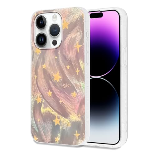 Zrutru Schutzhülle für iPhone 14 Pro 6,1 Zoll, kompatibel mit Magsafe, Stern niedlich, modisch, stoßfest, weich, für Damen und Mädchen geeignet Zrutru Schutzhülle für iPhone 14 Pro 6,1 Zoll, kompatibel mit Magsafe, Stern niedlich, modisch, stoßfest, weich, für Damen und Mädchen geeignet von Zrutru