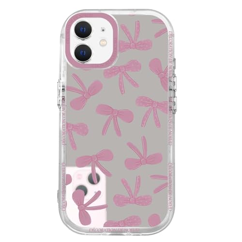 Zrutru Schutzhülle mit Schleife für iPhone 11, niedliche verspiegelte rosa Schleife, ästhetisches Muster, Funda für Mädchen und Frauen, stoßfest, silberfarben, Schutzhülle für iPhone 11, 15,5 cm (6,1 Zrutru Schutzhülle mit Schleife für iPhone 11, niedliche verspiegelte rosa Schleife, ästhetisches Muster, Funda für Mädchen und Frauen, stoßfest, silberfarben, Schutzhülle für iPhone 11, 15,5 cm (6,1 von Zrutru