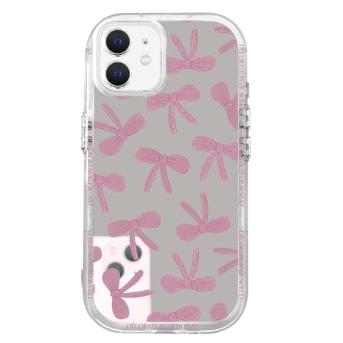 Zrutru Schutzhülle mit Schleife für iPhone 12, niedliche verspiegelte rosa Schleife, ästhetisches Muster, Funda für Mädchen und Frauen, stoßfest, silberfarben, Schutzhülle für iPhone 12, 15,5 cm (6,1 Zrutru Schutzhülle mit Schleife für iPhone 12, niedliche verspiegelte rosa Schleife, ästhetisches Muster, Funda für Mädchen und Frauen, stoßfest, silberfarben, Schutzhülle für iPhone 12, 15,5 cm (6,1 von Zrutru