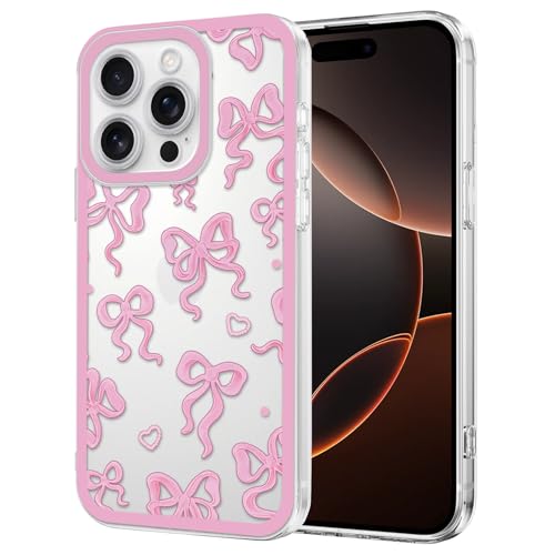 Zrutru Transparente Schleife Handyhülle für iPhone 14 Pro Max Hülle für Frauen Mädchen Klar Niedliches Schleifenmuster Ästhetisches Schleifen-Design Weiche TPU Stoßfeste Schutzhülle Love Bow Zrutru Transparente Schleife Handyhülle für iPhone 14 Pro Max Hülle für Frauen Mädchen Klar Niedliches Schleifenmuster Ästhetisches Schleifen-Design Weiche TPU Stoßfeste Schutzhülle Love Bow von Zrutru