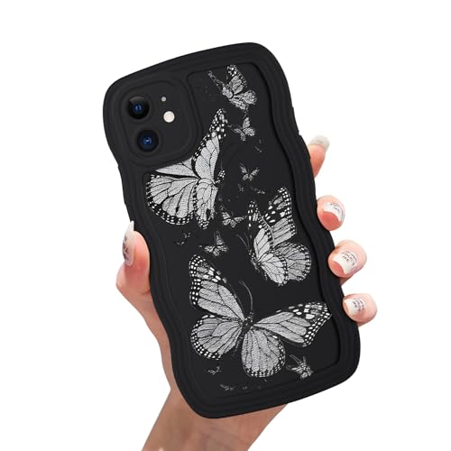 Zrutru Wave Butterfly Schutzhülle für iPhone 12, niedliches trendiges Schmetterlingsmuster, Funda für Mädchen, Frauen, Jungen, Männer, weich, dünn, TPU, stoßfest, für iPhone 12, 15,5 cm (6,1 Zoll) Zrutru Wave Butterfly Schutzhülle für iPhone 12, niedliches trendiges Schmetterlingsmuster, Funda für Mädchen, Frauen, Jungen, Männer, weich, dünn, TPU, stoßfest, für iPhone 12, 15,5 cm (6,1 Zoll) von Zrutru