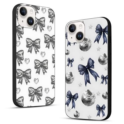 Zrutru Y2K Schutzhülle für iPhone XR, 15,5 cm (6,1 Zoll), ästhetische Bänder, Schleifen, Herz und Sterne, Retro, Y3K, einzigartiges Design, schwarz, weiches TPU-Schutz, Funda für Mädchen und Damen von Zrutru