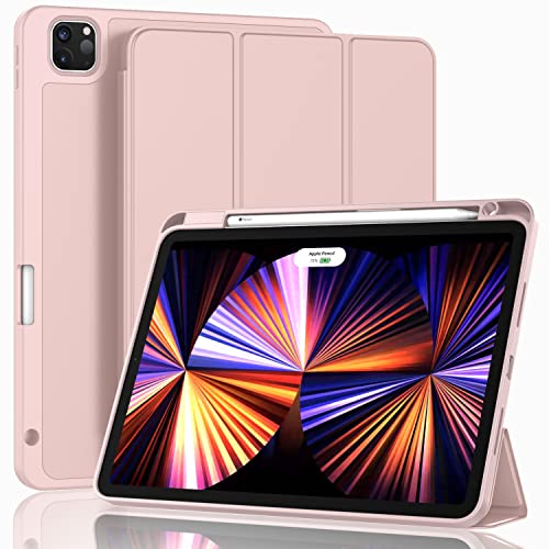 ZryXal Schutzhülle für iPad Pro 27,9 cm (11 Zoll), 2022 (4. Generation)/2021 (3. Generation)/2020 (2. Generation) mit Stifthalter, Smart-iPad-Hülle [unterstützt Touch-ID und automatische Wake/Sleep] von ZryXal