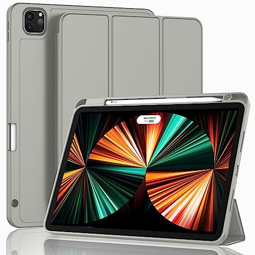 ZryXal Schutzhülle für iPad Pro 27,9 cm (11 Zoll), 2022 (4. Generation)/2021 (3. Generation)/2020 (2. Generation) mit Stifthalter, Smart-iPad-Hülle [unterstützt Touch-ID und automatische Wake/Sleep] von ZryXal