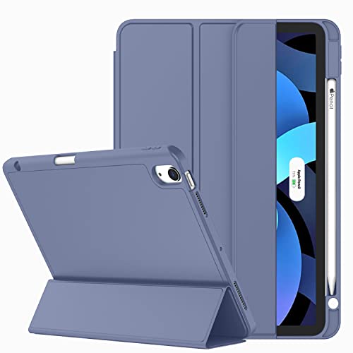ZryXal iPad Air 11 Zoll Hülle M3 2025 / M2 2024, iPad Air Hülle 5. Generation/4. Generation 2022/2020 10,9 Zoll [Unterstützt Touch ID und Auto Wake/Sleep] (Lavendel) von ZryXal