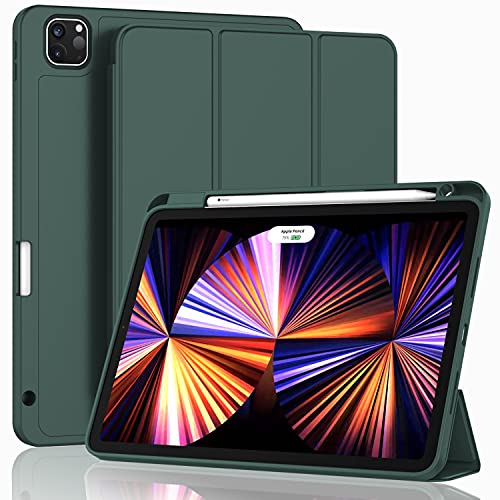 ZryXal iPad Pro 27,9 cm (11 Zoll) Hülle 2022 (4. Generation)/2021 (3. Generation)/2020 (2. Generation) mit Stifthalter, Smart-iPad-Hülle [unterstützt Touch-ID und automatische Wake/Sleep] mit von ZryXal