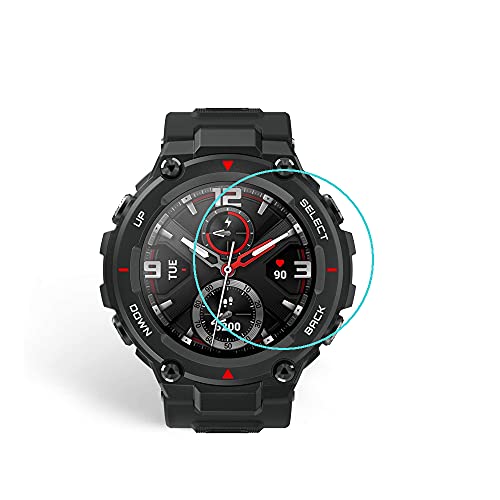 Displayschutzfolie für Amazfit T-Rex/Amazfit T-Rex Pro, 2.5D 9H Härte gehärtetes Glas Schutzfolie mit kratzfestem Anti-Fingerprint kristallklar [2 Stück] von Zshion