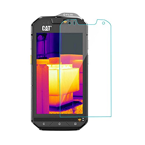 Zshion Cat S60 Displayschutzfolie, Härtegrad 9H, gehärtetes Glas, Displayschutzfolie für Cat S60, Anti-Fingerabdruck, blasenfrei, kristallklar, 2 Stück von Zshion