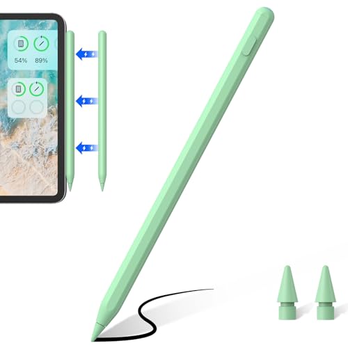 Zspeed Stylus Stift mit Kabelloser Aufladung, Kompatibel mit iPad Pro (2018-2022) iPad Pro/iPad/iPad mini/iPad Air Pencil für Apple iPad mit Palm Rejection Neigungserkennung（ Rosa von Zspeed