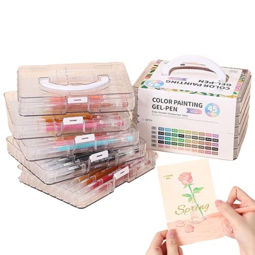 Zuasdvnk Gelstifte, Kritzelei-Marker, farbige große Kapazität, glattes Schreiben, Tintenstift mit Aufbewahrungsbox für Kinder, Mädchen, Damen, Herren, Zeichnen, Kritzeln, Kunst, Sammelalben Zuasdvnk Gelstifte, Kritzelei-Marker, farbige große Kapazität, glattes Schreiben, Tintenstift mit Aufbewahrungsbox für Kinder, Mädchen, Damen, Herren, Zeichnen, Kritzeln, Kunst, Sammelalben von Zuasdvnk