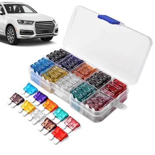 Zuasdvnk Kfz-Sicherungen - Fahrzeug-Sicherungen Ersatz-Set - Hochvolt Multifunktionales Sicherheits-Set 120X Reparaturzubehör für Lkw Wartung Fahrzeug Instandsetzung von Zuasdvnk