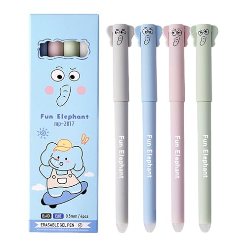 Zuasdvnk Löschbares Stift-Set, Tier-Kugelschreiber, schwarze Tinte, 0,5 mm, glattes Schreiben, niedliches Schreibwaren mit Radiergummis, Schulbedarf für Studenten und Erwachsene, Zeichnen, Journaling Zuasdvnk Löschbares Stift-Set, Tier-Kugelschreiber, schwarze Tinte, 0,5 mm, glattes Schreiben, niedliches Schreibwaren mit Radiergummis, Schulbedarf für Studenten und Erwachsene, Zeichnen, Journaling von Zuasdvnk