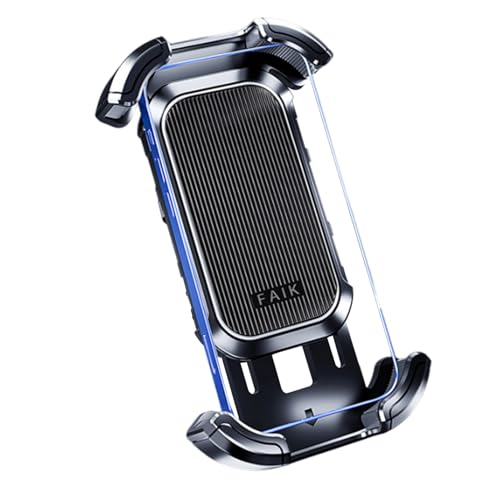 Zuasdvnk Motorrad-Handyhalterung – Anti-Vibrations-Scooter-Telefonklemme, Anti-Shake-Navigationshalterung für Auto, ATV Zuasdvnk Motorrad-Handyhalterung – Anti-Vibrations-Scooter-Telefonklemme, Anti-Shake-Navigationshalterung für Auto, ATV von Zuasdvnk