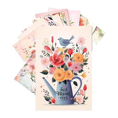 Zuasdvnk Muttertagskarten Mit Blumendesign,12 Stück Blumengrüße und Einladungskarten zum Muttertag | Herzliche Dankeskarten Zur Wertschätzung Für Mütter, Stiefmütter & Großmütter Zuasdvnk Muttertagskarten Mit Blumendesign,12 Stück Blumengrüße und Einladungskarten zum Muttertag | Herzliche Dankeskarten Zur Wertschätzung Für Mütter, Stiefmütter & Großmütter von Zuasdvnk