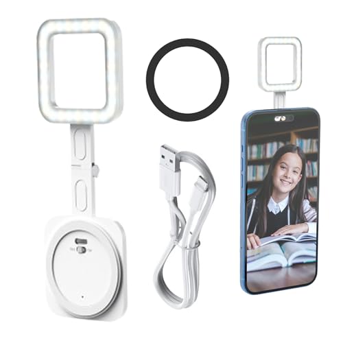 Zuasdvnk Telefonlicht Für Fotos | Kamerabeleuchtungsaufsatz - 30 LEDs Quadratisch Wiederaufladbar Dimmbar Magnetisch Hell Fülllampe Für Make-Up Streaming Zuasdvnk Telefonlicht Für Fotos | Kamerabeleuchtungsaufsatz - 30 LEDs Quadratisch Wiederaufladbar Dimmbar Magnetisch Hell Fülllampe Für Make-Up Streaming von Zuasdvnk